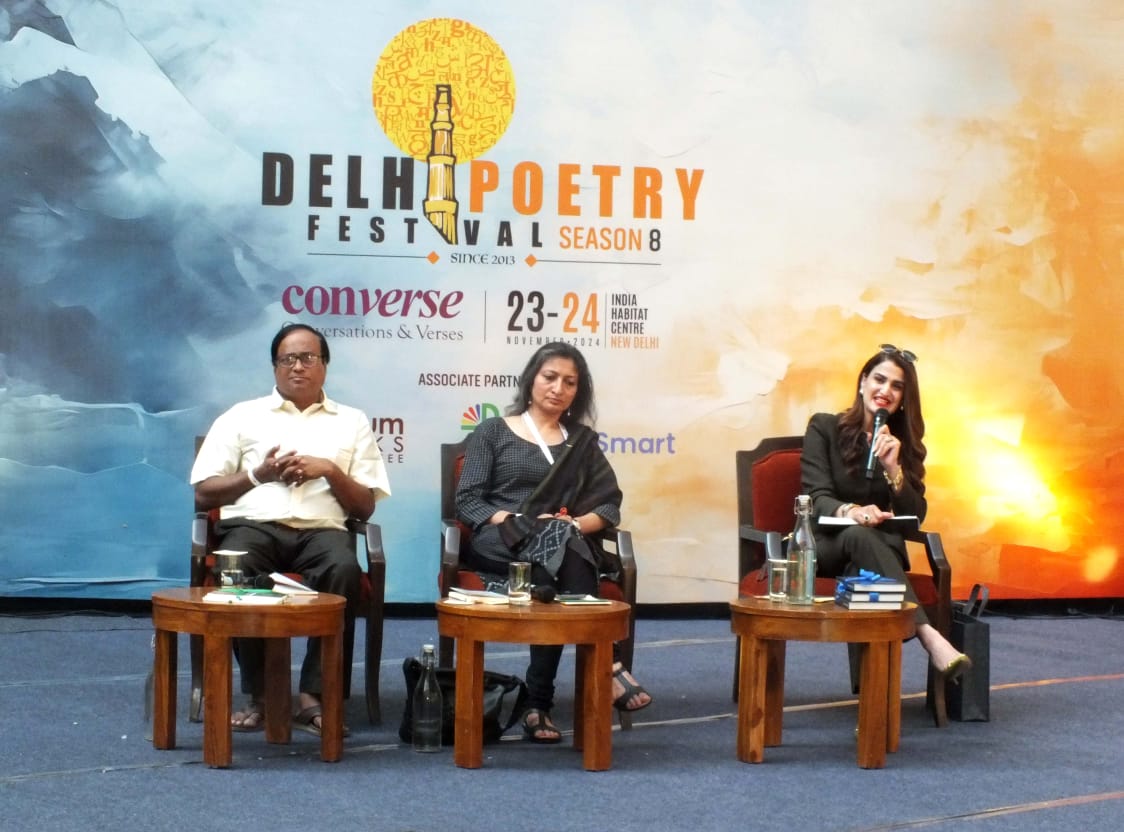 City-born Poet Dr. Sazina Khan Captivates Audience at Delhi Poetry Festival